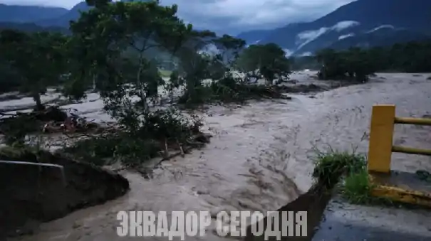 Три человека погибли и 38 получили ранения в результате разлива реки Самора в Эквадоре