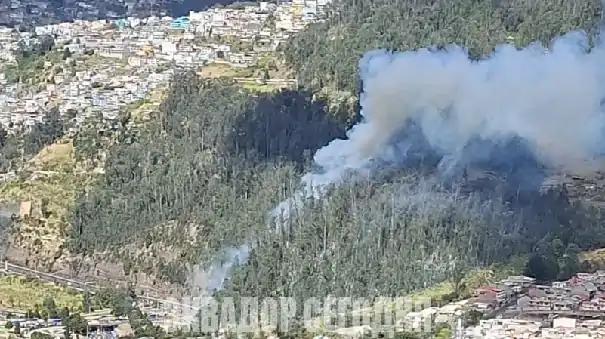 9-8oth image Пожар в Кито стал причиной закрытия дорог