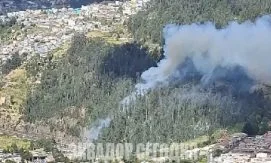 Пожар в Кито стал причиной закрытия дорог